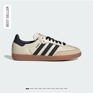 Adidas Samba Sneakers in Cream and Black